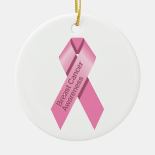Ornamento de sensibilización sobre el cáncer de ma