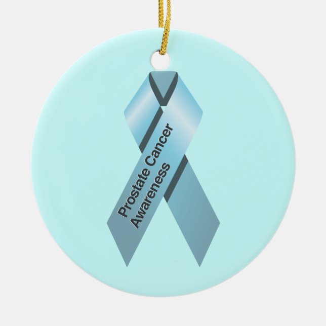 Ornamento de sensibilización sobre el cáncer de pr (Frente)
