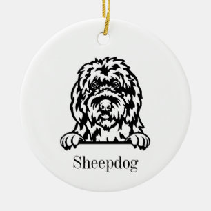 Ornamento de Sheepdog de Inglaterra antigua