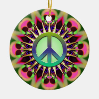 Ornamento de signo de paz para extranjeros de colo