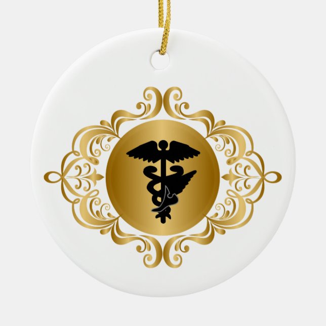 Ornamento de símbolo médico del Día de la Podiatrí (Frente)