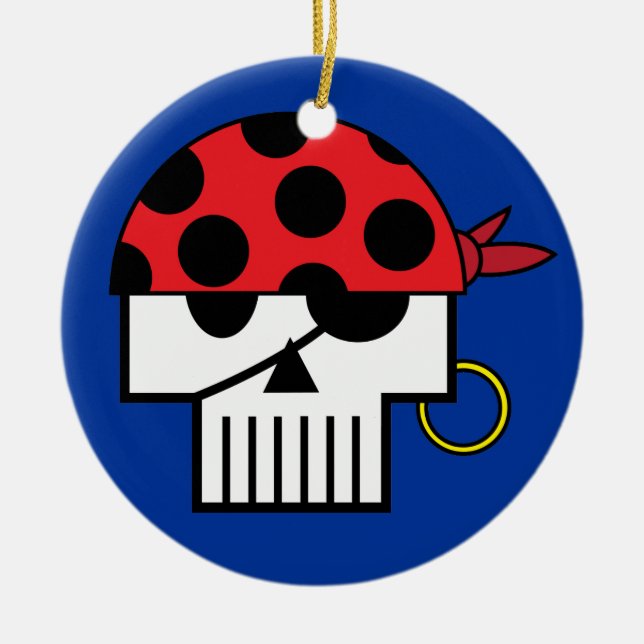 Ornamento de Skulicon del pirata (Frente)