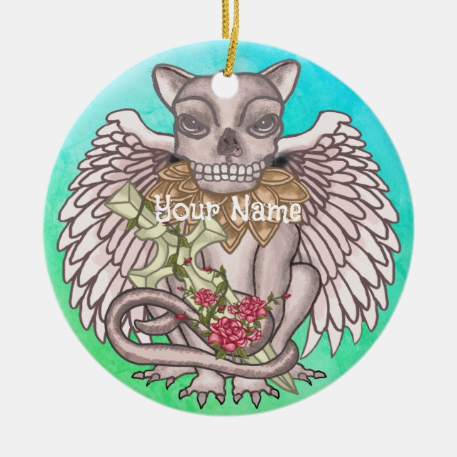 Ornamento de Skull Gargoyle (Frente)