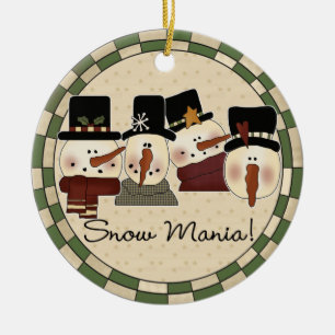 Ornamento de Snow Mania Snowman Keepsake