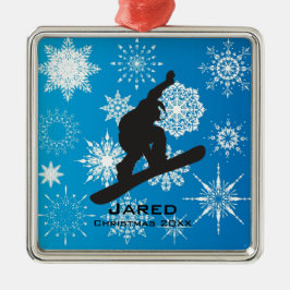 Ornamento de Snowboard personalizado
