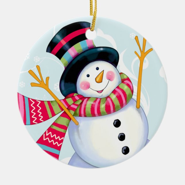 Ornamento de Snowman - SRF (Frente)