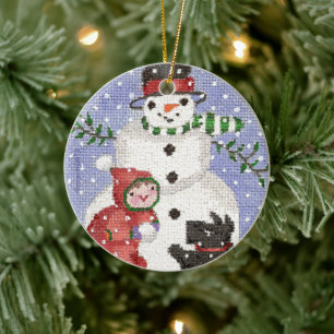 Ornamento de Snowman y Scotty