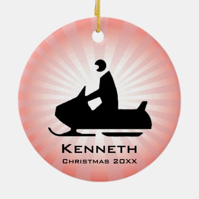 Ornamento de Snowmobile (Atrás)