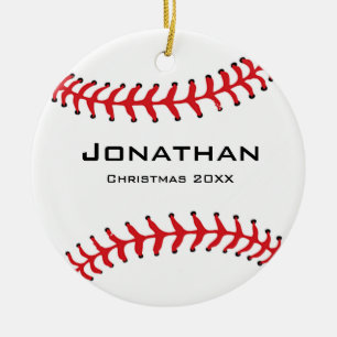 Ornamento de Softball de Béisbol Personalizado