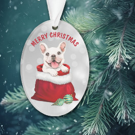 Ornamento de sorpresa para regalo de Bulldog franc