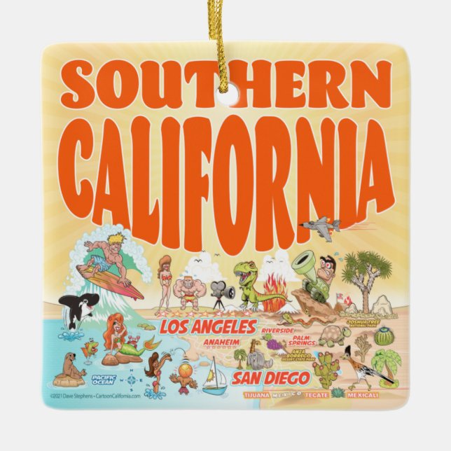 Ornamento de Southern California Square (Anverso)