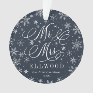 Ornamento de Sr. y de señora Newlywed First
