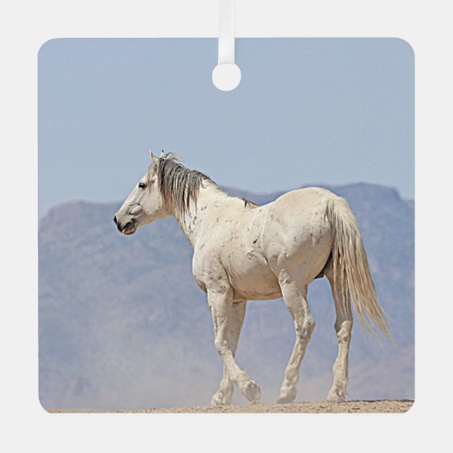 Ornamento de Stallion blanco (Anverso)