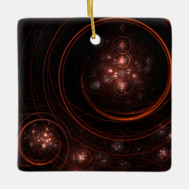 Ornamento de Starlight Abstract Art Square (Anverso)