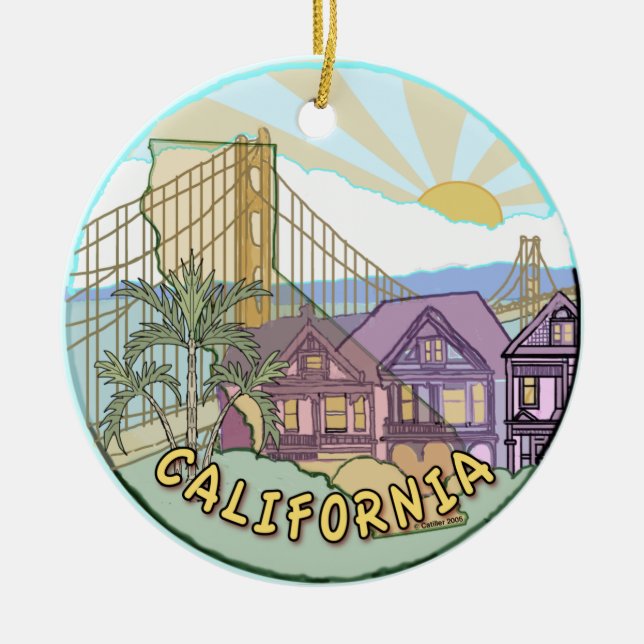 Ornamento de Sunny California (Frente)