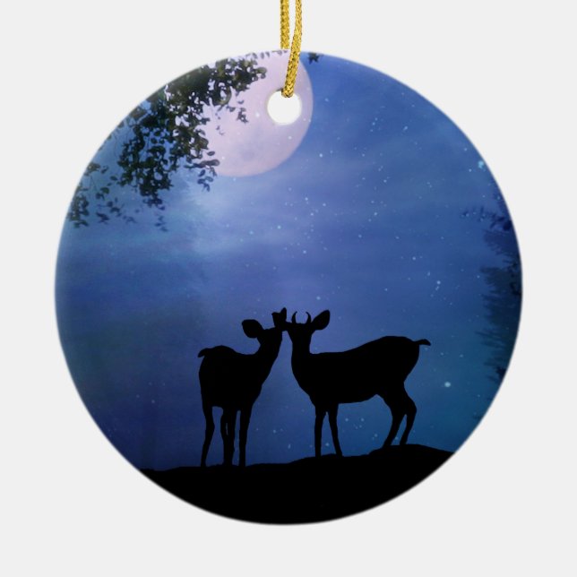 Ornamento de Super Cute Deer First Christmas Toget (Frente)