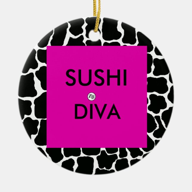 Ornamento de Sushi Diva de Zan Hanhof (Frente)
