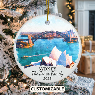 Ornamento de Sydney personalizado, regalo de Austr
