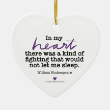 Ornamento de SylviasStory Heart Shakespeare