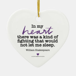 Ornamento de SylviasStory Heart Shakespeare