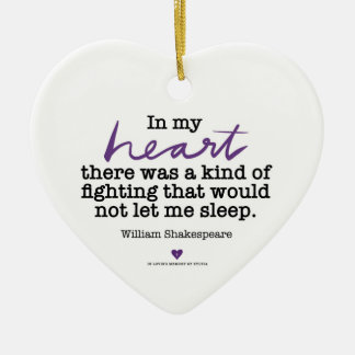 Ornamento de SylviasStory Heart Shakespeare