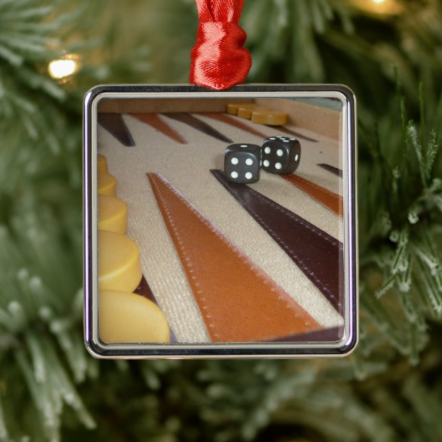 Ornamento de tablero de Backgammon (Árbol)