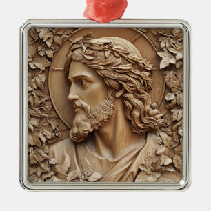 Ornamento de tallado de Jesús