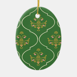 Ornamento de Tapiz Verde