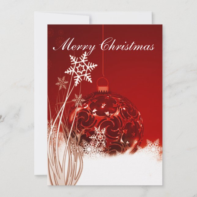 Ornamento de tarjetas de navidades. (Anverso)