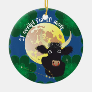 Ornamento de Taur 21 aleta dorsal 20