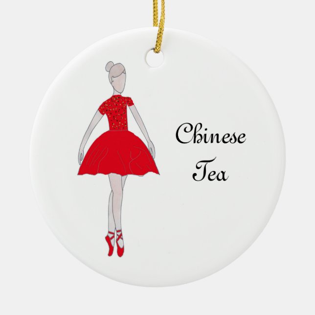 Ornamento de té chino para peinadores (Frente)