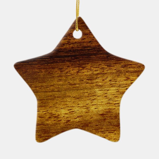 Ornamento de teca de madera (Frente)