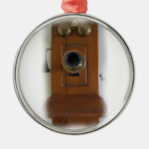 Ornamento de teléfono de época