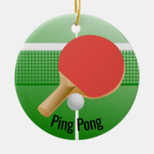 Ornamento de tenis en mesa de ping pong