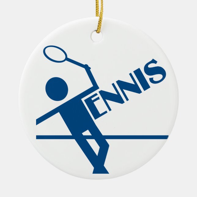 Ornamento de tenis, personalizar (Frente)