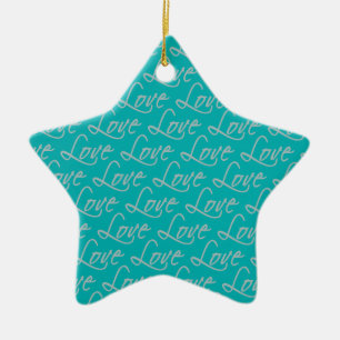 Ornamento de texto de amor, personalizar