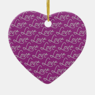 Ornamento de texto de amor, personalizar