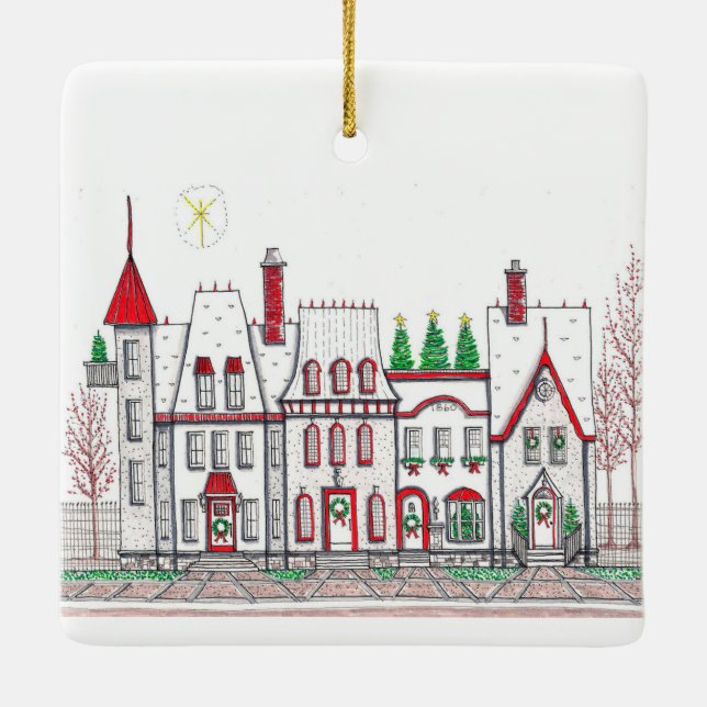 Ornamento de tiendas de navidades (Reverso)