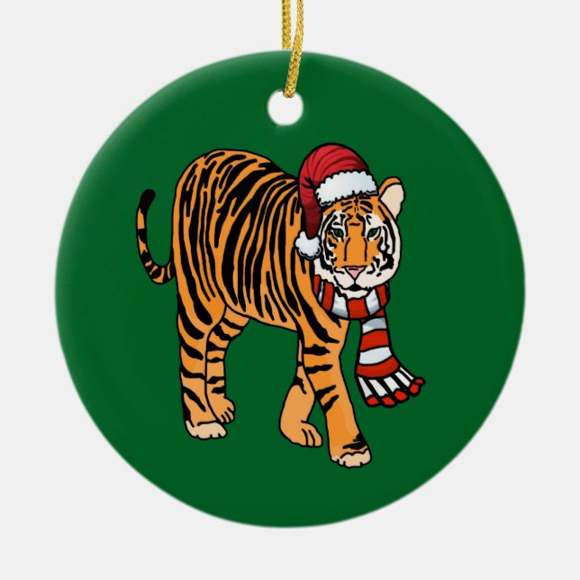 Ornamento de tigres navidades (Frente)