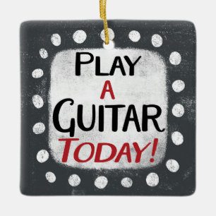 Ornamento de tocar guitarra hoy