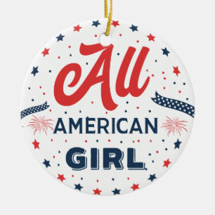 Ornamento de todas las placas para Chicas estadoun