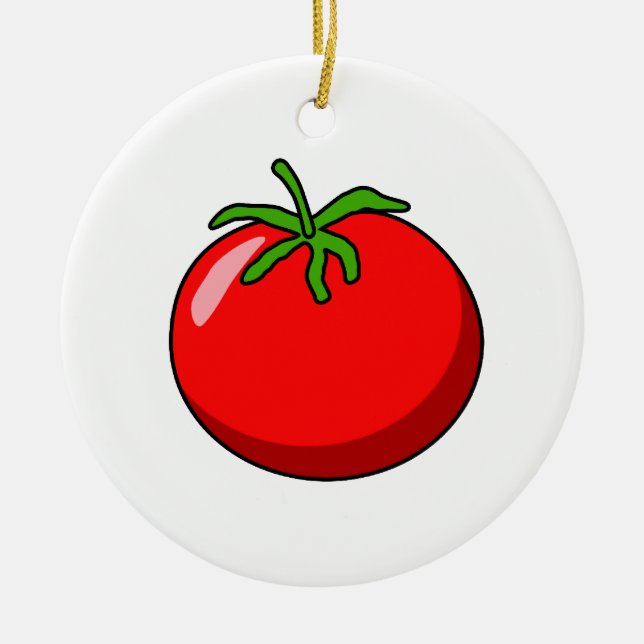 Ornamento de tomate personalizado (Frente)