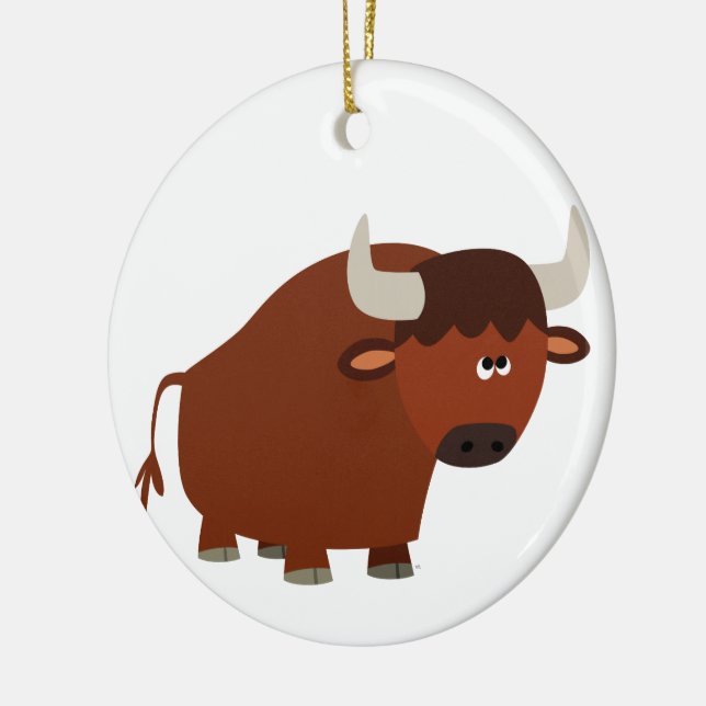 Ornamento de toro de Personalizado chiflado (Izquierda)