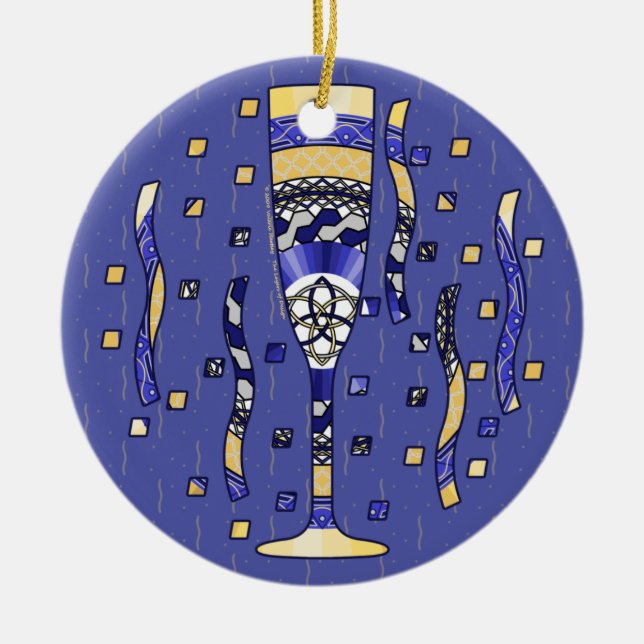 Ornamento de tostadas de Año Nuevo (Frente)