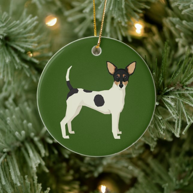 Ornamento de Toy Fox Terrier (Árbol)