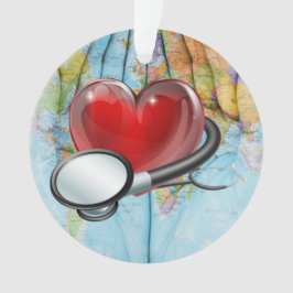 Ornamento de trabajadores sanitarios