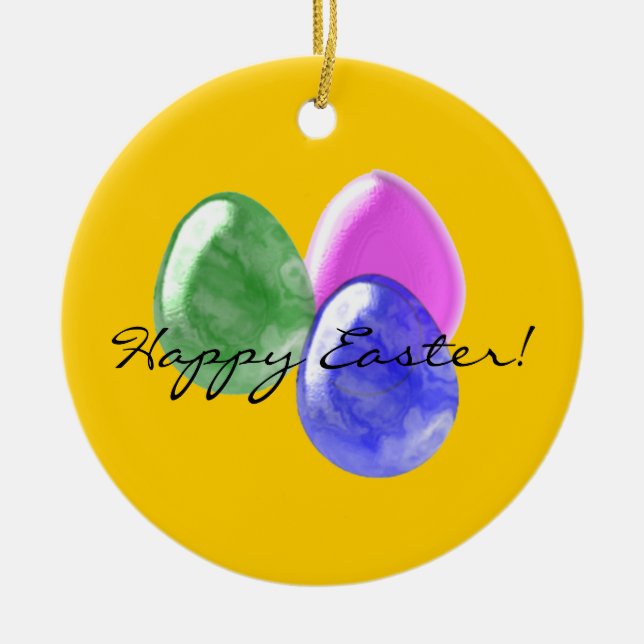 Ornamento de tres huevos de Pascua (Frente)