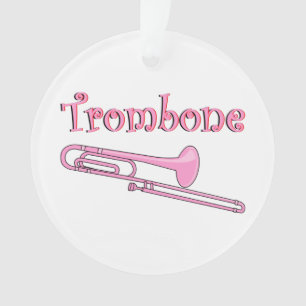 Ornamento de trombona rosa