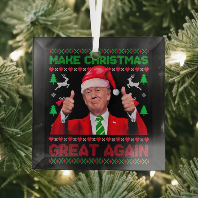 Ornamento de Trump, vuelve a hacer grandes Navidad (in situ)