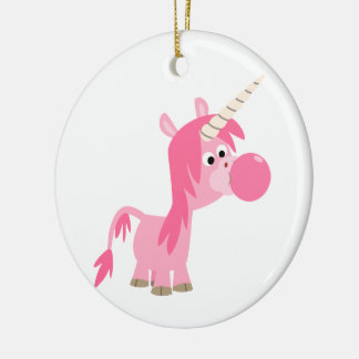 Ornamento de unicornio de goma de Personalizado li